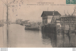 L19-94) ALFORTVILLE - INONDATIONS JANVIER 1910 - CHEMIN DE CHOISY " LES BOSQUETS " - EN 1910 -( 2 SCANS ) - Alfortville