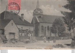 L18-70) SENARGEANT (HAUTE SAONE) PLACE DE L ' EGLISE - ANIMEE - HABITANTS - EN  1906 - Autres & Non Classés