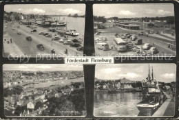 72208695 Flensburg Foerdebruecke Grenzuebergang Hafen Fliegeraufnahme Flensburg - Flensburg