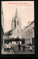 CPA Mézières-en-Brenne, Place De L`Eglise  - Autres & Non Classés