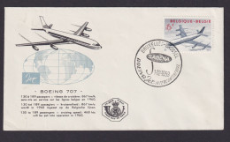 Flugpost Brief Air Mail Sabena Boeing Jet Intercontinental 707 Mit Passagier - - Avions