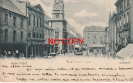 Pays De Galles NEWPORT. Tramway à étage Sur High Street 1901 - Monmouthshire
