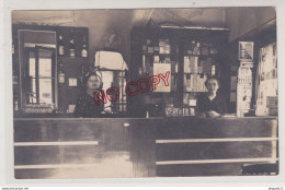 Fixe Carte Photo Intérieur D'un Bar Tabac Café Percolateur Années 30 Très Bon état - Cafes