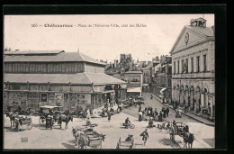 CPA Chateauroux, Place De L`Hotel De Ville, Cote Des Halles  - Chateauroux