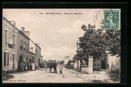 CPA Migné, Route De Mezieres  - Andere & Zonder Classificatie