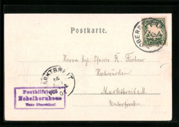 AK Landpoststempel Nebelhornhaus Taxe Oberstdorf  - Altri & Non Classificati