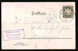 AK Landpoststempel Parsberg Taxe Miesbach  - Other & Unclassified