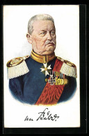 Künstler-AK Bildnis General Von Bülow In Uniform Mit Orden  - Guerre 1914-18
