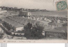 L5-17) PONTAILLAC - LES CABINES ET LA PLAGE - EN 1910 - Royan