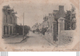 L6-50) CAROLLES (MANCHE) RUE PRINCIPALE   - EN 1903 - ( 2 SCANS ) - Autres & Non Classés