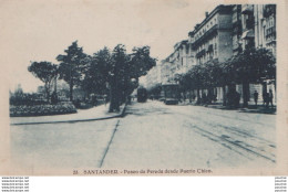 L7- SANTANDER - PASEO DE PEREDA DESDE PUERTO CHICO - TRAMWAYS - ( 2 SCANS ) - Cantabria (Santander)