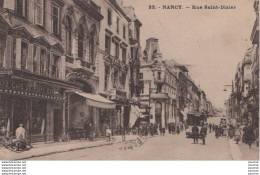 L8-54) NANCY - RUE SAINT DIZIER - ANIMEE - CAFE DU POINT CENTRAL - TRAMWAY - EN 1925 - 2 SCANS ) - Nancy