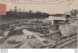 L9-24) BARRAGE DE LA TUILLIERES PRES BERGERAC - DORDOGNE - ETAT DES TARVAUX AU 3 FEVRIER 1906 - ( 2 SCANS ) - Autres & Non Classés