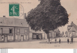 18) BRINON SUR SAULDRE (CHER) ROUTE DE LA MOTTE - CAFE HOTEL DU DAUPHIN - ANIMEE - HABITANTS - EN 1910 - Brinon-sur-Sauldre