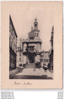 L22-79) NIORT- LE PILORI - ANIMEE - PEUGEOT 203 FOURGONNETTE + TIMBRE MULLER BLEU PUB TELEVISION GRAMMONT 1958 - 2 SCANS - Niort