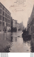 75) PARIS - CRUE DE LA SEINE LE 29 JANVIER 1910 - RUE DE LYON + DOS PUB MAGGI - ( 2 SCANS ) - Paris Flood, 1910