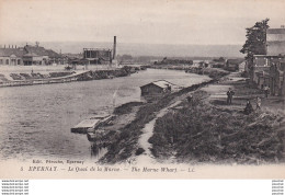 L25-51) EPERNAY - LE QUAI DE LA MARNE - ANIMATION SUR LA BERGE - ( 2 SCANS ) - Epernay