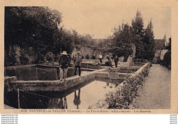 L25-16) NANTEUIL EN VALLEE - LA PISCICULTURE - ALLEE CENTRALE - LES BASSINS - ANIMATION - ( 2 SCANS ) - Autres & Non Classés