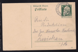 Prinzregent Luitpold 5 Pfg. Mit K1 BERCHTESGADEN 2 22 JUL 11 Nach Zwickau - Other & Unclassified