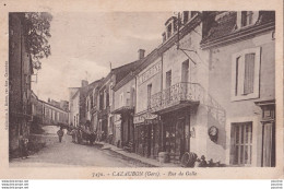 L2-32) CAZAUBON (GERS)  RUE DE GELLE - EPICERIE L ' EPARGNE - ANIMEE - HABITANTS - EN 1923 - ( 2 SCANS )  - Autres & Non Classés