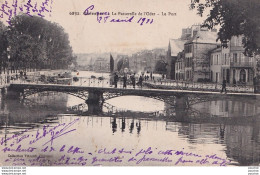  L9-29) QUIMPER - LA PASSERELLE  DE L ' ODET -  LE PORT  - ( 2 SCANS ) - Quimper