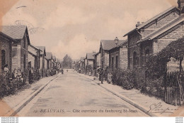 L11-60) BEAUVAIS - CITE OUVRIERE DU FAUBOURG ST - JEAN - ANIMEE - HABITANTS  EN 1905 - ( 2 SCANS ) - Beauvais