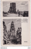 L13-62) CALAIS - RUE DE LA CITADELLE LE BEFFROI  ET LA TOUR DU GUET  - 1940 - 1944 -  ( 2 SCANS ) - Calais