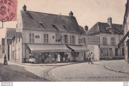 L13-91) ARPAJON - GRANDE RUE ET HOTEL DE LA FONTAINE - ANIMEE - EN 1905  - Arpajon