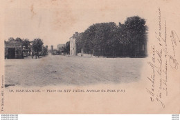 L14-47) MARMANDE -  PLACE DU XIV JUILLET -  AVENUE DU PONT -  EN  1902 -2 SCANS ) - Marmande