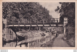 L21-93) SEVRAN -  CANAL DE L ' OURCQ   - EN 1948 - ( 2 SCANS ) - Sevran