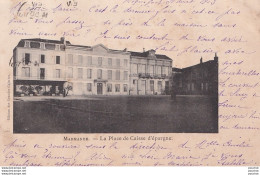 L27-47) MARMANDE - LA PLACE DE CAISSE D ' EPARGNE - BANQUE - EN 1903 - ( 2 SCANS ) - Marmande