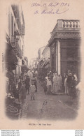 L29- BLIDA - ALGERIE - UNE RUE - ANIMEE - HABITANTS - EN 1904 - ( 2 SCANS ) - Blida