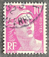 FRA0811U32 - Marianne De Gandon - 10 F Dark Lilac Used Stamp - 1948 - France YT 811 - 1945-54 Marianne Of Gandon