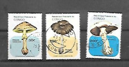 TIMBRE OBLITERE  DU CONGO BRAZZA DE 1991 N° MICHEL 1205 1209 1211 - Used