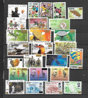 LOT DE TIMBRES OBLITERES SURCHARGES DU ZAIRE - Usati