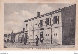 M3-55) GRIMAUCOURT - MEUSE - LA MAIRIE - ANIMEE- HABITANTS - MILITAIRES - ( 2 SCANS ) - Sonstige & Ohne Zuordnung