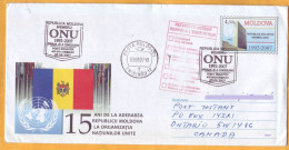 2007 Moldova Special Cancellation "15 At The United Nations" - Moldavie