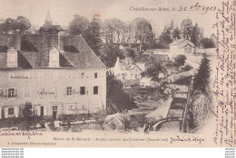 21) CHATILLON SUR SEINE - MAISON DE SAINT BERNARD - ANCIEN COUVENT DES URSELINES - FACADE SUD  - EN 1903 - ( 2 SCANS ) - Chatillon Sur Seine
