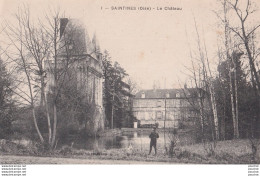 M15-60) SAINTINES - OISE - LE CHATEAU - ANIMEE - PECHEUR A LA LIGNE - ( 2 SCANS ) - Sonstige & Ohne Zuordnung