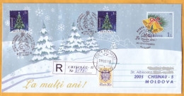 2007 Moldova Moldavie FDC Happy New Year! Christmas, Tree, Toys - Moldavie