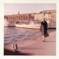 PHOTO ORIGINALE AL 1 - FORMAT 9 X 9 - BOUCHES DU RHONE - MARSEILLE - LE VIEUX PORT - Lieux