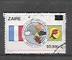 TIMBRE OBLITERE SURCHARGE DU ZAIRE N° MICHEL 1057 - Used Stamps