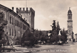 Cartolina San Martino ( Reggio Emilia ) Castello E Torre Dell'orologio - Reggio Nell'Emilia