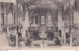 A14- FORT DE FRANCE - MARTINIQUE - INTERIEUR DE LA CATHEDRALE  - EN 1915  - ( 2 SCANS ) - Fort De France