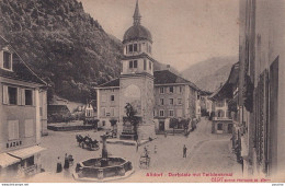 A11- ALTDORF -  DORFPLATZ MIT TELLDENKMAL -  EN 1909 - ( 2 SCANS )  - Autres & Non Classés