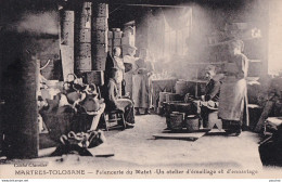 A9-31) MARTRES TOLOSANE - FAIENCERIE DU MATET - UN ATELIER D ' EMAILLAGE ET D ' ENCASTAGE - CLICHE CLAVELIER - 2 SCANS   - Autres & Non Classés