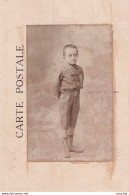 MILITARIA - JEUNE ENFANT + DOS CROQUEMITAINE - SATYRIQUE TIGRE AVEC CASQUE ALLEMAND - 3 SCANS - Guerre 1914-18