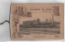 78) VERSAILLES - MONOGRAPHIE COMPLET  DU 5 EME REGIMENT DE GENIE - 1904 - H. TOURTE PERE & FILS  - ( TRAIN-  2 SCANS ) - Versailles