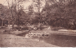 A22-44) NANTES - LE JARDIN PUBLIC - ANIMEE + TAMPON EXPOSITION ALIMENTATION 1924 - ( 2 SCANS ) - Nantes