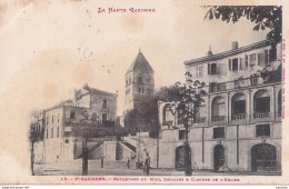 31) SAINT  GAUDENS - HAUTE GARONNE - BOULEVARD DU MIDI - ESCALIER ET CLOCHER DE L' EGLISE - EN 1902 - ( 2 SCANS ) - Saint Gaudens